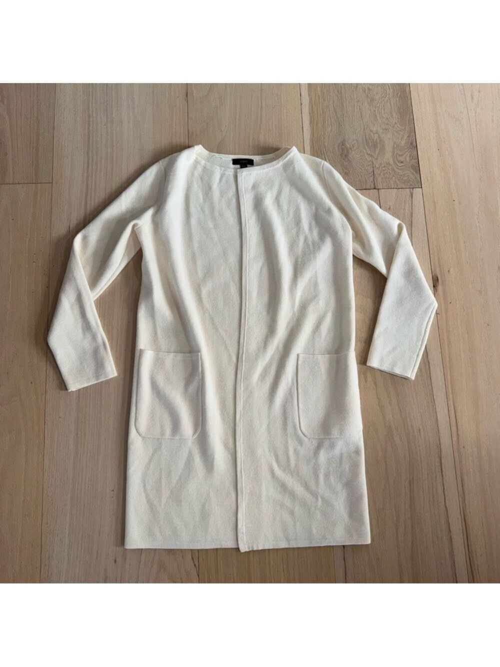 J. Crew Cream Long Cardigan Sweater Size XXS
